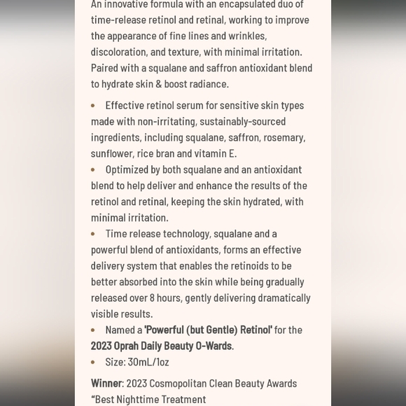 Biossance Squalane + Retinol Night Serum - Picture 8 of 16